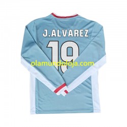 Camisola Atlético Madrid Julian Alvarez 19 Homem Equipamento Segundo 2024-2025 Manga Comprida
